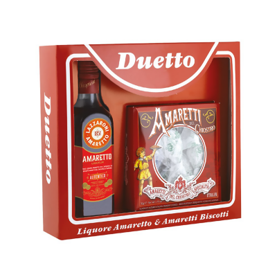 Amaretto Lazzaroni 0.5L Gift Amaretti 50 GR