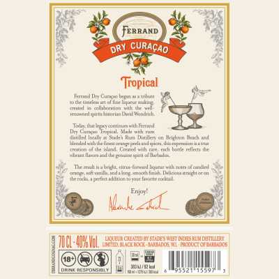 Pierre Ferrand Lichior Dry Curacao Tropical 0.7L SGR