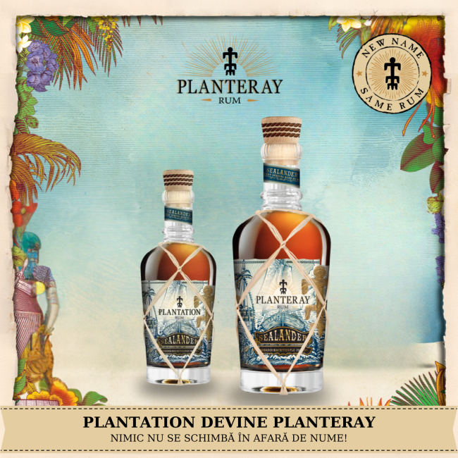 Planteray Rum Sealander 0.7L SGR + 2 pahare Planteray Rum Sealander 0.7L SGR + 2 pahare