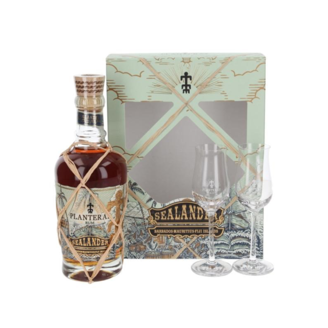 Planteray Rum Sealander 0.7L SGR + 2 pahare