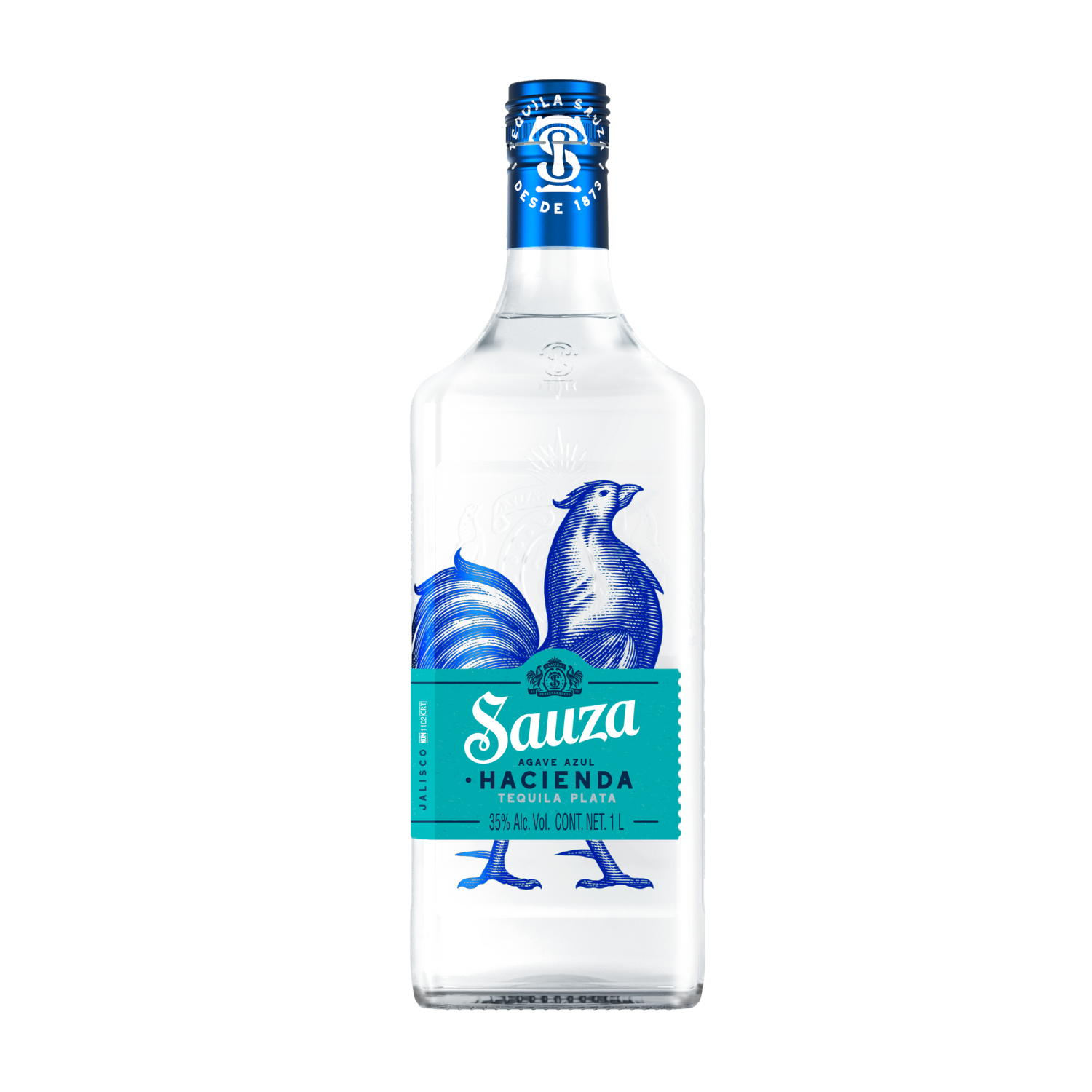 Sauza Agave Azul Tequila Plata 1L SGR