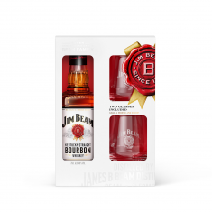 Jim Beam White 0.7L - Cutie 2 pahare SGR