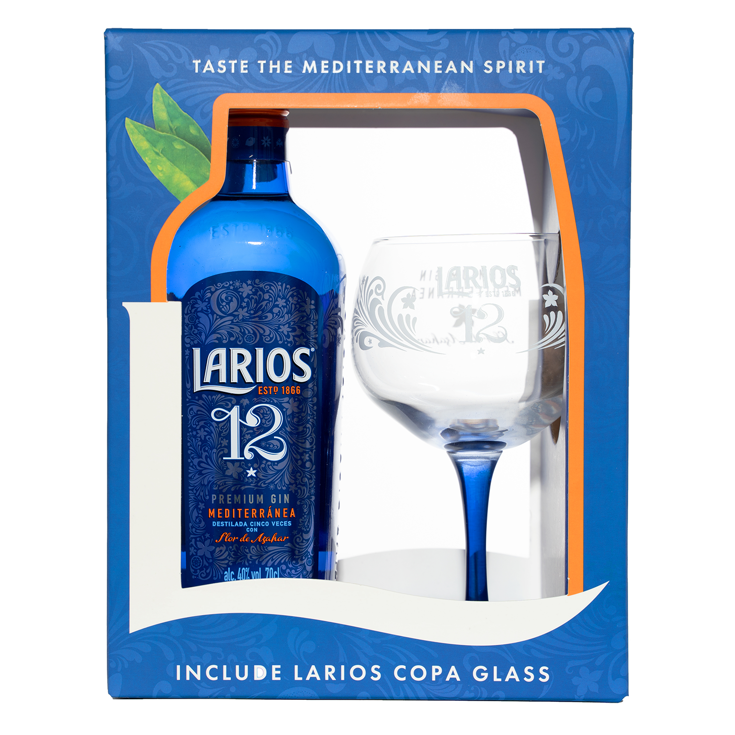 Larios 12 Gin 0.7L SGR - Cutie cu pahar