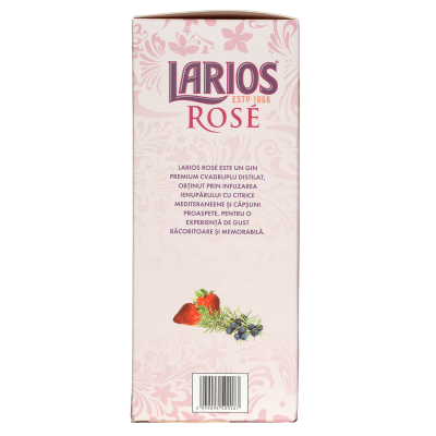 Larios Gin Rose 0.7L SGR - Cutie cu pahar