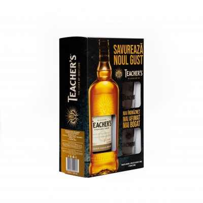 Teacher's  Whisky 0.7L - Cutie 2 pahare SGR