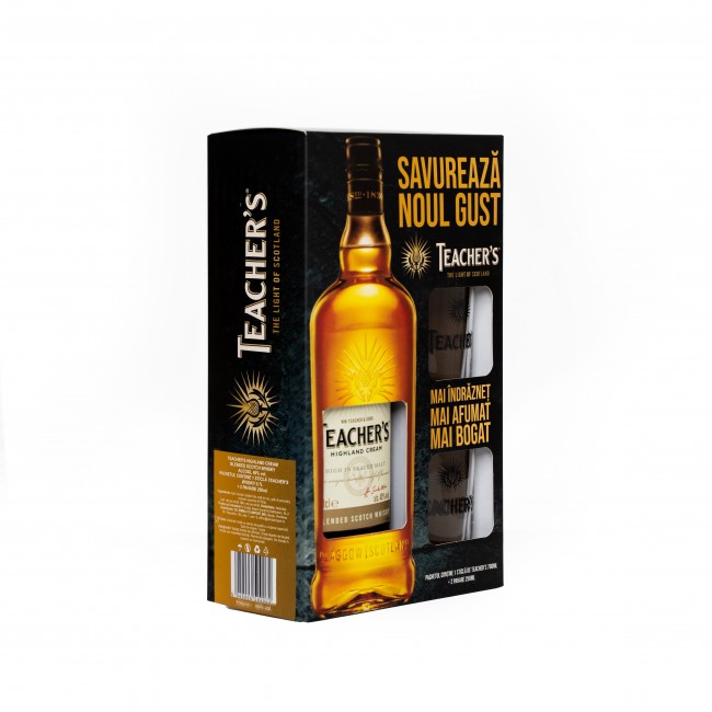 Teachers  Whisky 0.7L SGR - Cutie 2 pahare 