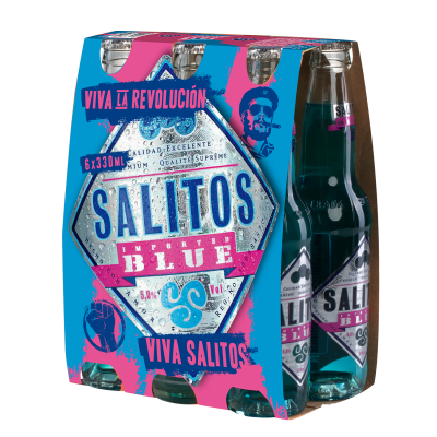 Salitos Blue 0.33L 6 Pack SGR