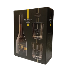Torres 15 Reserva Privada 0.7L SGR + 2 Pahare